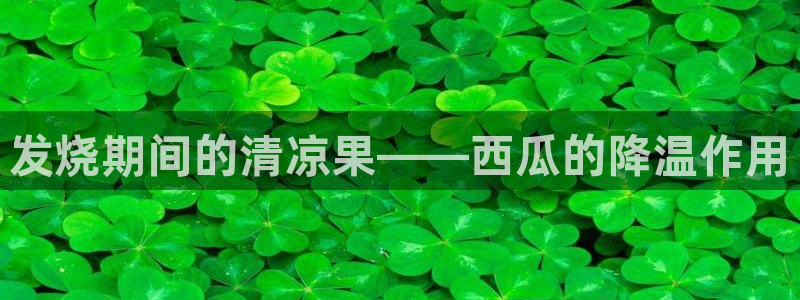 长生武道从九龙夺嫡开始吃瓜：发烧期间的清凉果——西瓜的降温作用